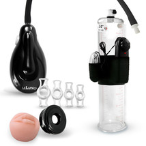 LeLuv eGrip Electric Vibrating Penis Pump | Premium Hose | 4 Rings, Seal &amp; Donut - £71.79 GBP+