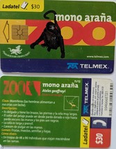 Zoo Mono Arana Ladatel/Telmex Mexican Phone Card - $1.00