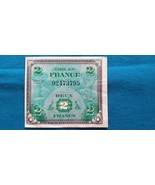 2 Francs FLAG FRANCE 1944 VF - £38.12 GBP