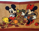 Disney Autumn Harvest  Mickey &amp; Minnie Mouse  Accent Rug Door Mat 20x32 - $18.99