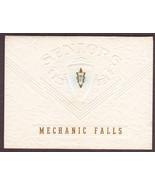 Mechanic Falls, Maine High School 1956 Vintage Graduation Program - £11.59 GBP