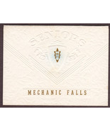 Mechanic Falls, Maine High School 1956 Vintage Graduation Program - £11.07 GBP