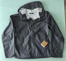 The North Face Mens Venture 2 Waterproof Dark Grey Hooded Rain Jacket S NWT - $84.15