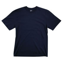 Navy Heavyweight T Shirt Big Mens Short Sleeve - £18.40 GBP