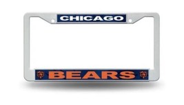 Chicago Bears EZ View All Over Chrome FramePlastic Tag Cover - £14.93 GBP