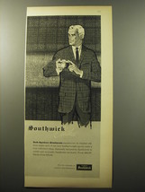 1960 Southwick Suits Ad - Soft-Spoken Shetlands - $14.99