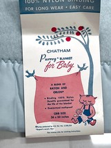 Vintage Baby  Blue Chatham Purrey Crib Blanket  36x50 Wool Made USA NeW ... - $652.29 MXN