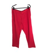 Karen Scott Womens Pants Pull On Knit Lounge Comfy Stretch Red XL - £14.60 GBP