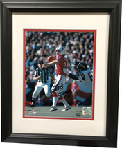 Steve Grogan signed New England Patriots 8X10 Photo Custom Framed (passing vs Ch - $78.95