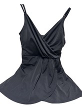 Lands End Womens X-Small 2-4 Swimsuit Swim Dress Black Adjustable Strap ... - $460.41 MXN