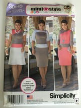 Simplicity Sewing Pattern S0643 Misses Knit Dress with Bodice Skirt Sz 16-24 UC - £3.16 GBP