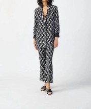 Joseph Ribkoff geometric print silky blazer in BLACK/MOONSTONE - £102.34 GBP