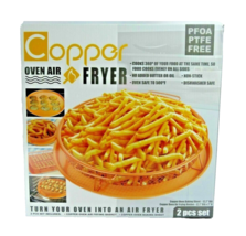 Copper Oven Air Fryer Circular Baking Sheet Non-Stick Crisper Cooking Tr... - $651.83 MXN