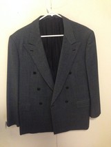 * Brioni *  grey Wool Double Breasted Sport Coat Blazer 40US - $118.80