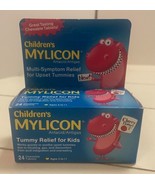 Childrens Mylicon Multi Symptom Tummy Relief 24 Cherry Flavor Chewable T... - £5.79 GBP
