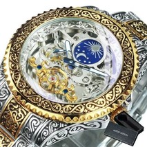 Reloj automático de Tourbillon para hombre, pulsera de acero con esquele... - £44.02 GBP