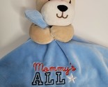 OKIE DOKIE Blue Mommy&#39;s All Star Rattle Infant Security Lovey Blanket 15... - $12.99