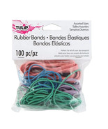 100 Count Rubber Bands in Assorted Colors/Sizes - $6.37