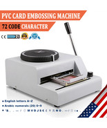 Manual Embossing Machine 72 Characters Printer Card Credit Id Vip Pvc St... - £189.85 GBP