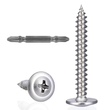 150pcs #8 x 1-1/4&#39;&#39; Stainless Steel Wood Screws, Phillips Truss Head, Se... - $16.03