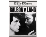 Rocky III Rocky Balboa VS Clubber Lang Fight Poster/Print Stallone Mr. T  - £2.39 GBP