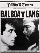 Rocky III Rocky Balboa VS Clubber Lang Fight Poster/Print Stallone Mr. T  - £2.54 GBP