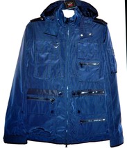 Paul &amp; Shark Yachting AUTHENTIC Men&#39;s Blue Italy Coat Jacket Vest Hood Size M - £386.58 GBP