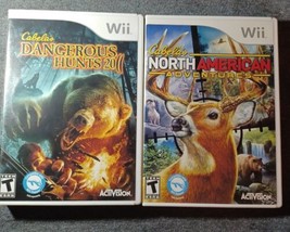 Nintendo Wii Cabela&#39;s Dangerous Hunts 2011 + Cabelas North American Adventures  - £14.62 GBP