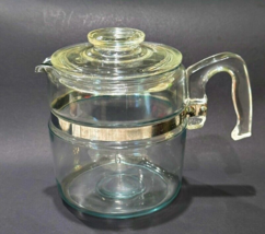 Vintage Pyrex Percolator Coffee Pot 7756 REPLACEMENT Pot Carafe w Lid 4-6 Cups - £22.51 GBP