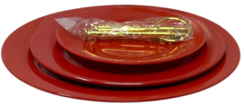 3 Tier Melamine Cup Cake Stand RED Display Stand for Wedding B-Day Baby Shower image 3