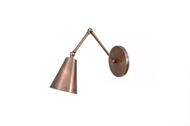 One Light Articulated Sconce Mid-Century Modern Stilnovo Style Brass Wall Lamp - £99.99 GBP