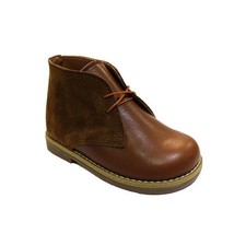 Leather suede handmade boots for kids unisex brown - $30.00
