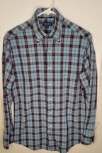 Peter Millar Crown Crafted Checkered Button Down Shirt Size Small LS - £10.95 GBP
