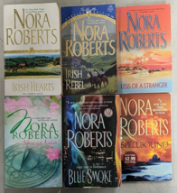 Nora Roberts Irish Rebel Irish Hearts Blue Smoke Time and Again Spellbound x6 - $15.83