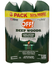 OFF! Deep Woods Insect Repellent, 9 oz, Pack of 3 - £21.18 GBP