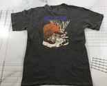 Vintage Basketball T Shirt Youth Medium Dark Grey Hoopster Hoop Ball Shoes - $18.49
