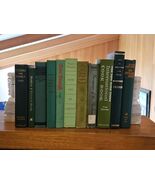 Green Book Decor Lot of 11 Staging Library Vintage Instant Bookshelf Dis... - $812.11 MXN