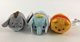 Disney Tsum Tsum Dumbo Winnie Pooh Eeyore Mini Plush Bean Bag Stuffed Toys Lot - £15.53 GBP