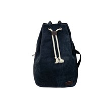 Ls men women string canvas schoolbags cool backpack large capacity handbag high quality thumb200