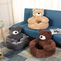 Super Soft Dog Bed Cute Winter Warm Bear Hug Cat Sleeping Mat  Semi-closed Puppy - £71.22 GBP+