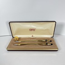 Vintage Cross Gold Filled Pen And Pencil Set Good Year Tires &amp; Lapel Pen - $1,665.63 MXN