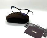 TOM FORD Women&#39;s Eyeglasses TF5825-B ECO 001 BLACK 55-16-140 ITALY BLUE ... - $134.71