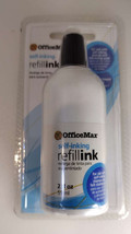 Brand New OfficeMax Self-Inking Refill Ink for Stamp Pads, Blue Cap OM96476 - £4.63 GBP