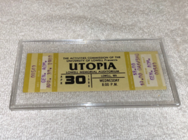 UTOPIA TODD RUNDGREN 1980 VINTAGE UNUSED CONCERT TICKET LOWELL MEMORIAL USA - $17.98