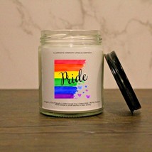 LGBTQ Pride Candle Pride Candle Gift Lesbian Gay Bi Trans Queer Pride Gift | - £14.37 GBP