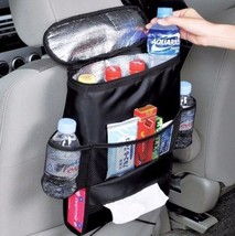 Car Back Seat Cooler Bag &amp; Organiser Multi-Pocket Cooler Storage Shoppin... - $8.52