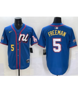 Men&#39;s All Stars 2025 Los Angeles Dodgers 5 Freddie Freeman Baseball Js Blue - $1,257.00 MXN