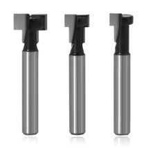 1/4 Inch Shank T-Slot Cutter Router Bit Keyhole Router Bit Set 5/16 &amp; 3/... - £16.66 GBP