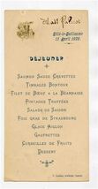 Sillie le Guillaume French Commune Restaurant Menu Card 1926 Laval - $11.88