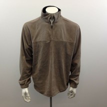 Britches 1/4 Zip Waffle Pullover Men’s Size Large Beige Long Sleeve Polyester   - £10.87 GBP